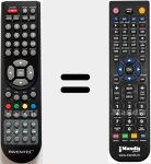 Replacement remote control for INV0024LEDHD