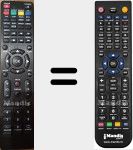Replacement remote control for DVB-14809