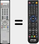 Replacement remote control for AXD1510