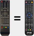 Replacement remote control for LED2488 DVBT