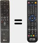 Replacement remote control for AKB37026803