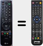 Replacement remote control for AKB69680401