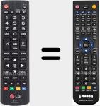 Replacement remote control for AKB73715679