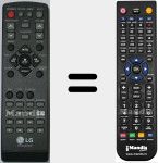 Replacement remote control for 6710CMAQ05F