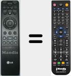 Replacement remote control for AKB35960102