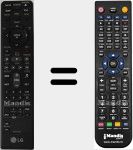 Replacement remote control for AKB37026823