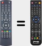 Replacement remote control for LV6TMPVR4