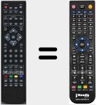 Replacement remote control for DVL2690