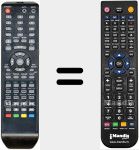 Replacement remote control for DVT1933