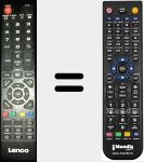 Replacement remote control for LED-4001