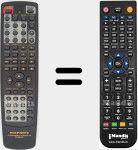 Replacement remote control for RC4021SR (00MZK13CW0010)