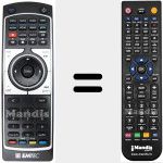 Replacement remote control for REMCON1105