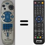 Replacement remote control for MX-MRH Space