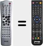 Replacement remote control for CDVR040 (996500020870)