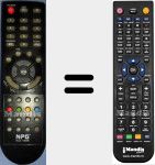 Replacement remote control for NLD1966B