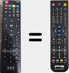 Replacement remote control for NEI001