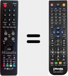 Replacement remote control for Nevir005