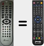 Replacement remote control for NVR-7029TT-19