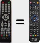 Replacement remote control for Nevir001