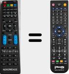 Replacement remote control for ND32N2400S