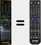 Replacement remote control for VMT-DTV