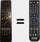 Replacement remote control for Nordmende (VST-DTV)