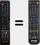 Replacement remote control for Ocealed4019B6