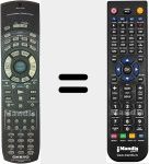 Replacement remote control for RC480M (24140480)