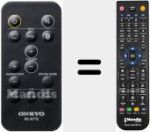 Replacement remote control for RC877S