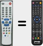 Replacement remote control for ORT8820