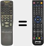 Replacement remote control for VEQ2218