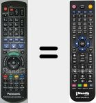 Replacement remote control for N2QAYB000619