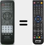 Replacement remote control for VXX2700