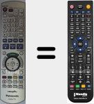 Replacement remote control for EUR7659YN0