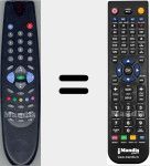 Replacement remote control for Phonola001