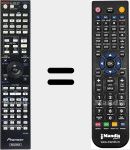 Replacement remote control for AXD7698