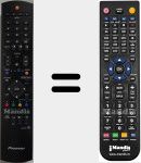 Replacement remote control for AXD1551$J