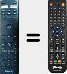Replacement remote control for TVSAND32HDPR02