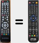 Replacement remote control for QLE 1369D-EU