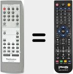 Replacement remote control for RAK-HDA10WH