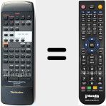 Replacement remote control for RAK-SA612WH