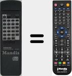 Replacement remote control for RC-340C