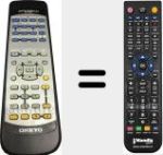 Replacement remote control for RC-443S (24140443)