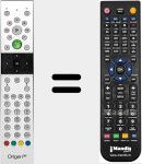 Replacement remote control for RC197