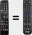 Replacement remote control for RC2424528/02B