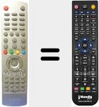 Replacement remote control for RC25E