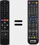 Replacement remote control for 04TCLTEL0225 (RC310)