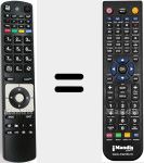 Replacement remote control for RC5116 (23109835)