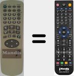 Replacement remote control for REMCON1436