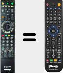 Replacement remote control for RM-ED 019 (148740013)